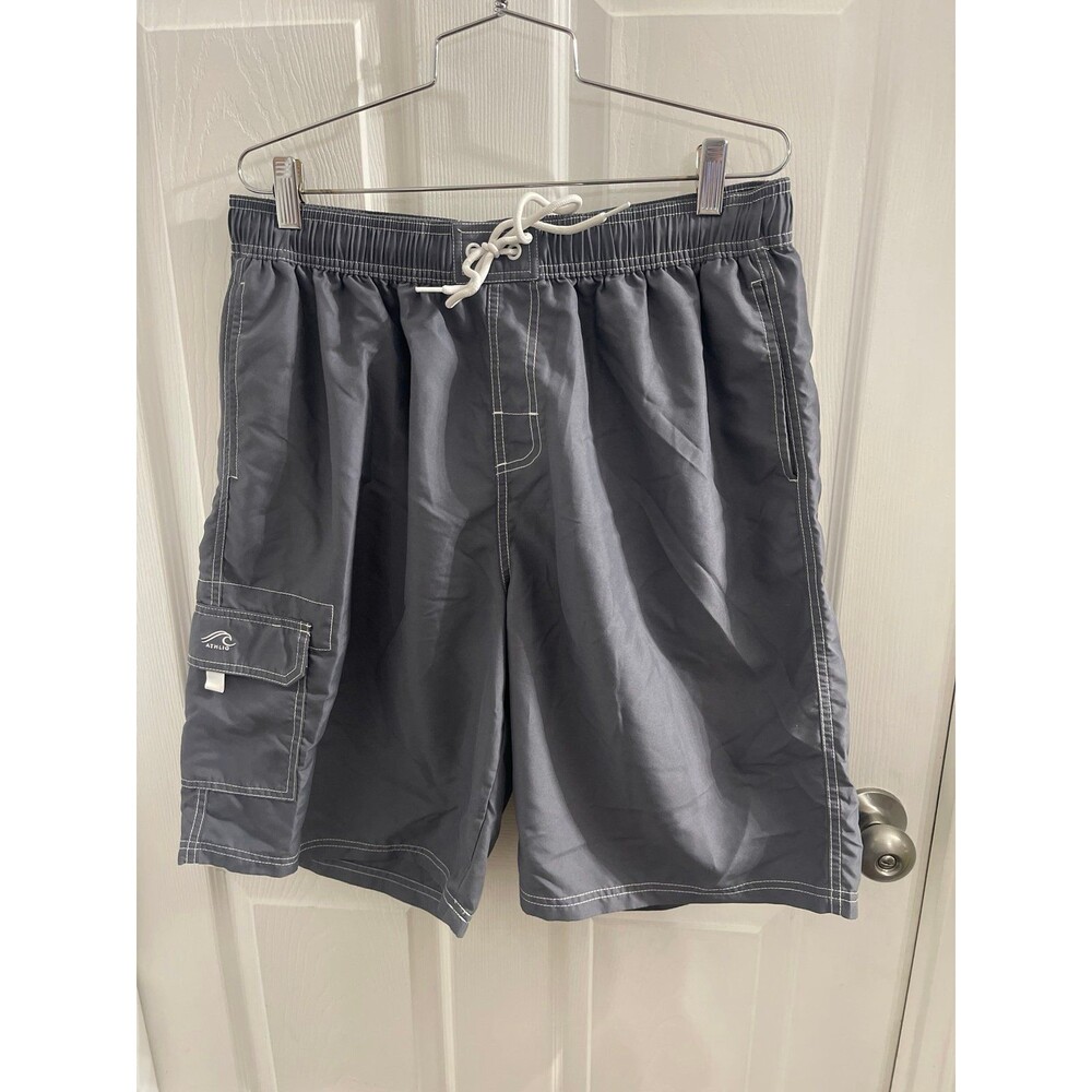 Athlio Men’s Swimming Trunks Gray Size XL New Without Tags